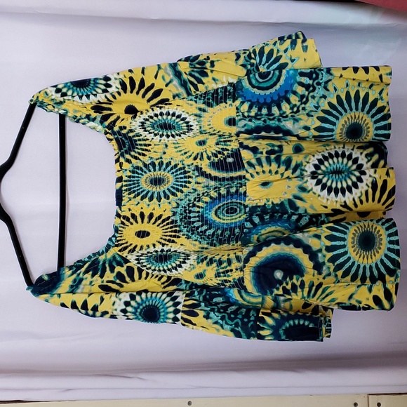 Terra & Sky Tops - Smocked Peplum Top